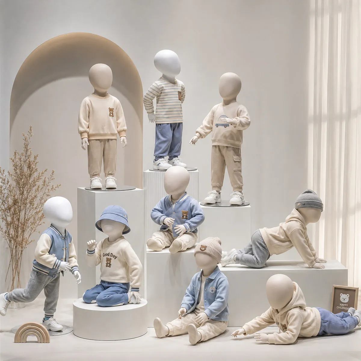 Baby Clothing High End - High-end children's clothing store baby model