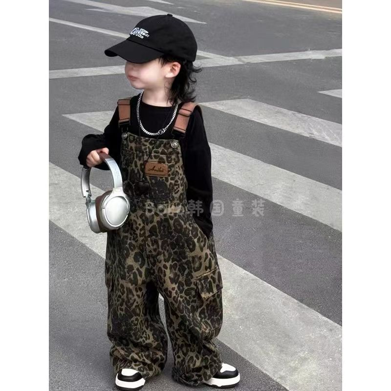 Baby Clothing High End - Boys' Autumn Clothing 2025 New Leopard