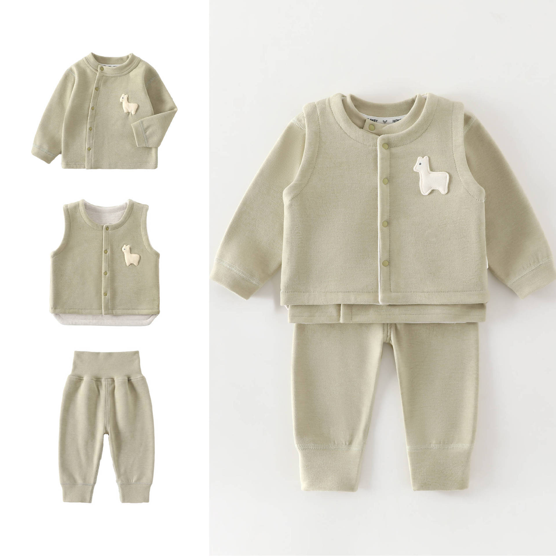 Baby Clothing High Quality - 0-4 Year Old Baby Vest+long Sleeved
