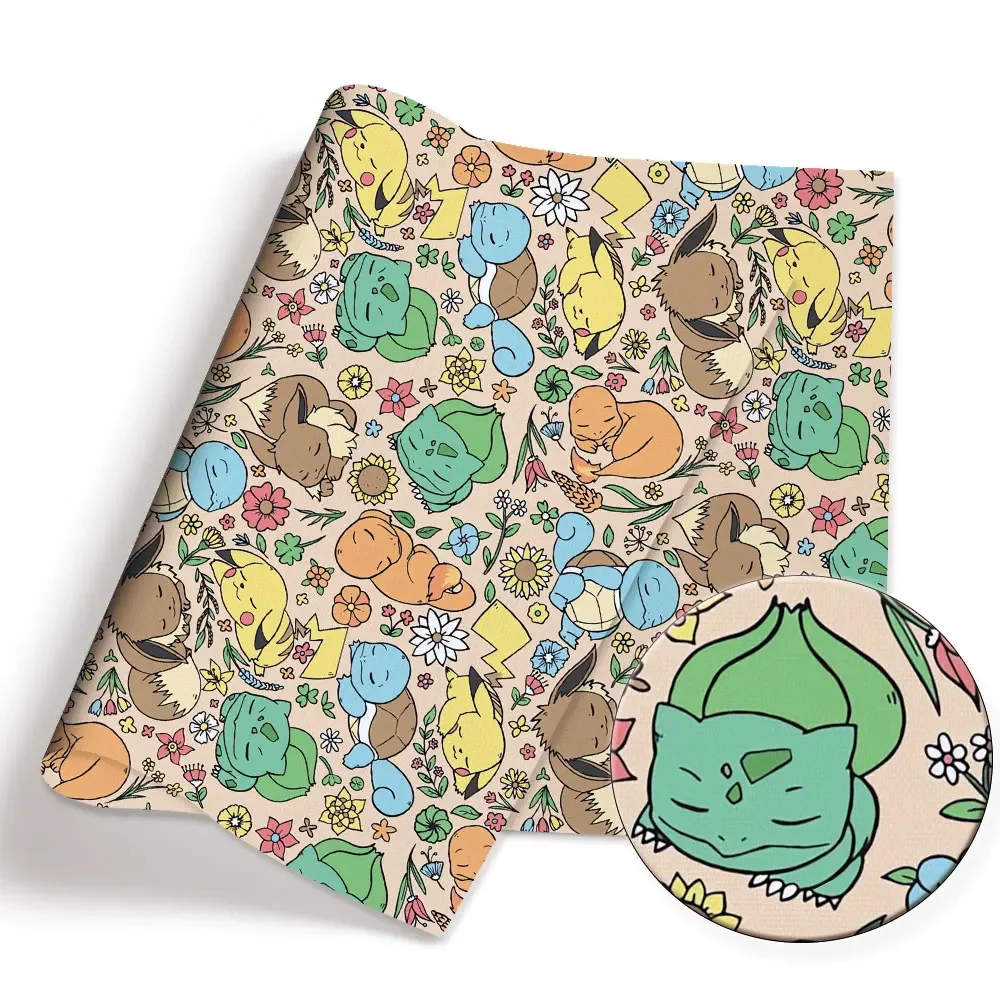 Pokemon Cartoon Fabric140*50cm - Baby Clothing 1 Year Old ulasan dan harga