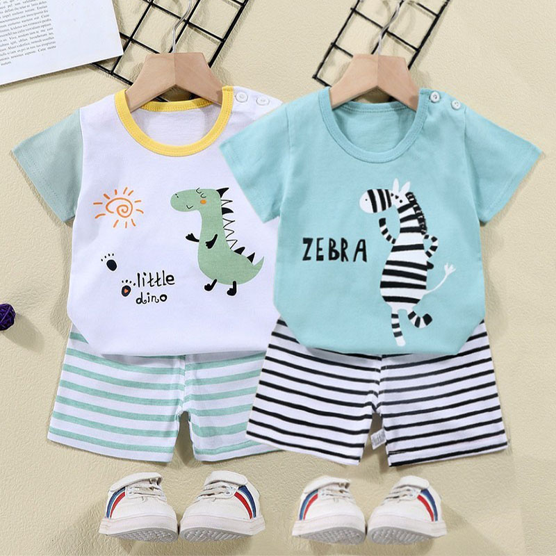 Cotton Tees+Shorts 2-piece Tra - Baby Clothing Deals ulasan dan harga