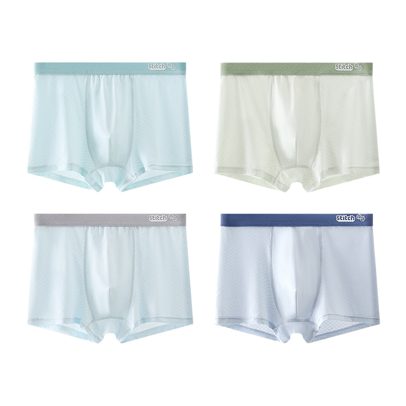4PCS Boys Baby Breathable Boxe - Baby Clothing High Quality ulasan dan harga