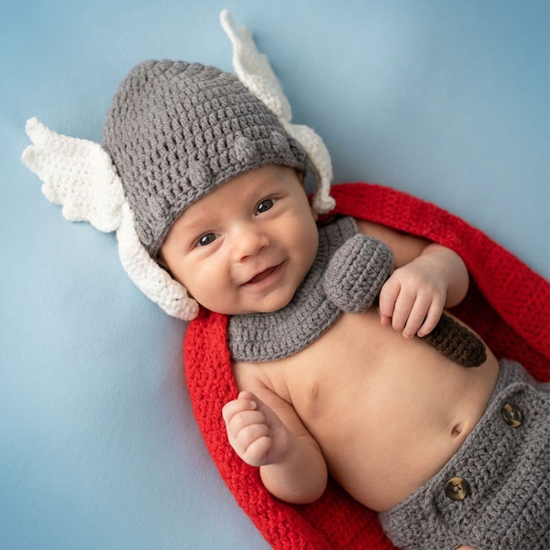 Newborn Photography Props Thor - Baby Clothing 1 Year Old ulasan dan harga
