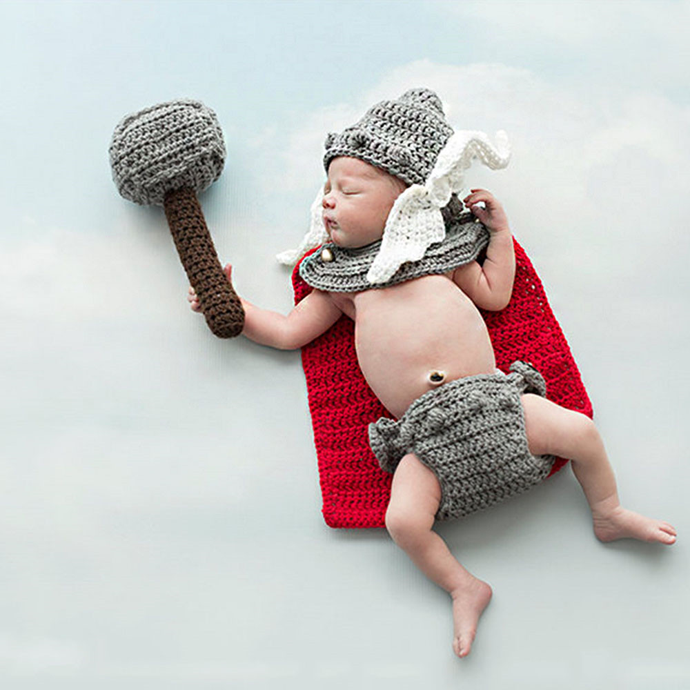 Newborn Photography Props Thor - Baby Clothing 1 Year Old ulasan dan harga